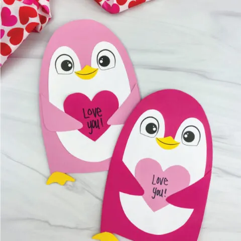 two penguin valentine crafts