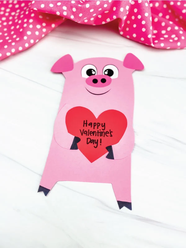 valentine pig craft