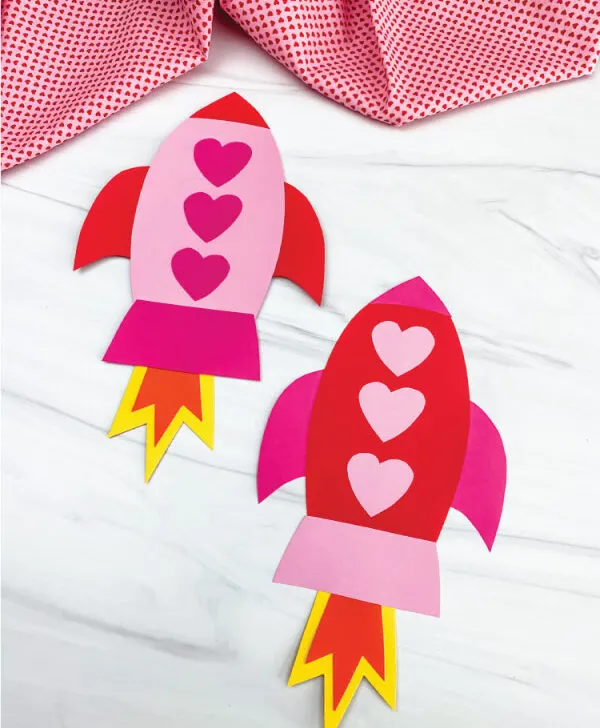 2 rocket valentine crafts