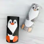 two toilet paper roll penguin crafts