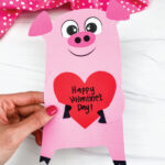 Pig Valentine Craft For Kids [Free Template]