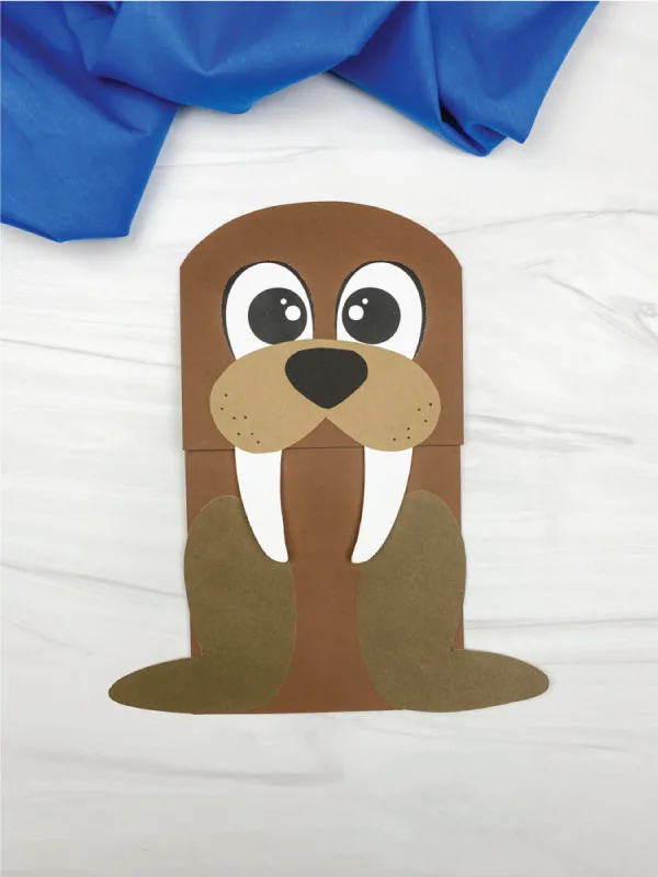 walrus paper bag craft