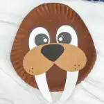 paper plate walrus craft