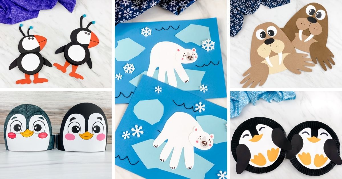 30 Adorable Winter Animal Crafts For Kids [With Free Templates]