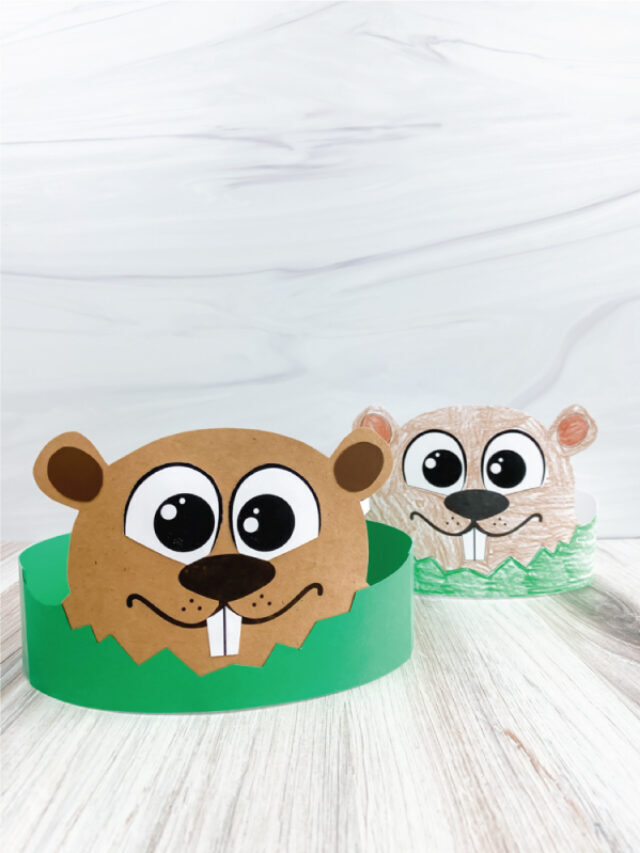 Groundhog Day Headband Craft With Free Printable Template Story