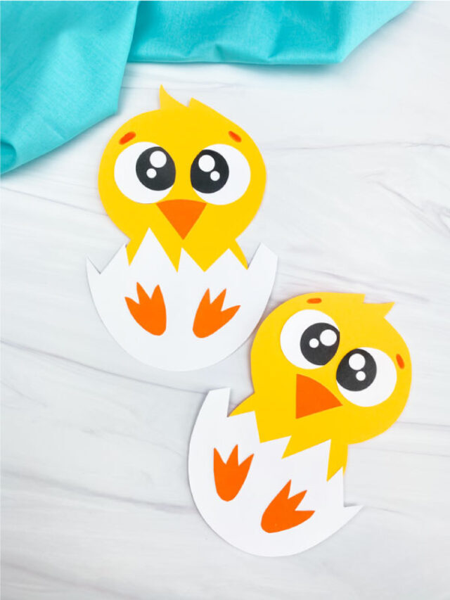 Hatching Chick Craft For Kids [Free Template] Story