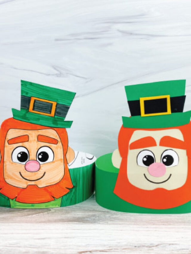 2 leprechaun headband crafts