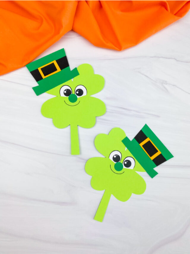 two shamrock leprechaun crafts