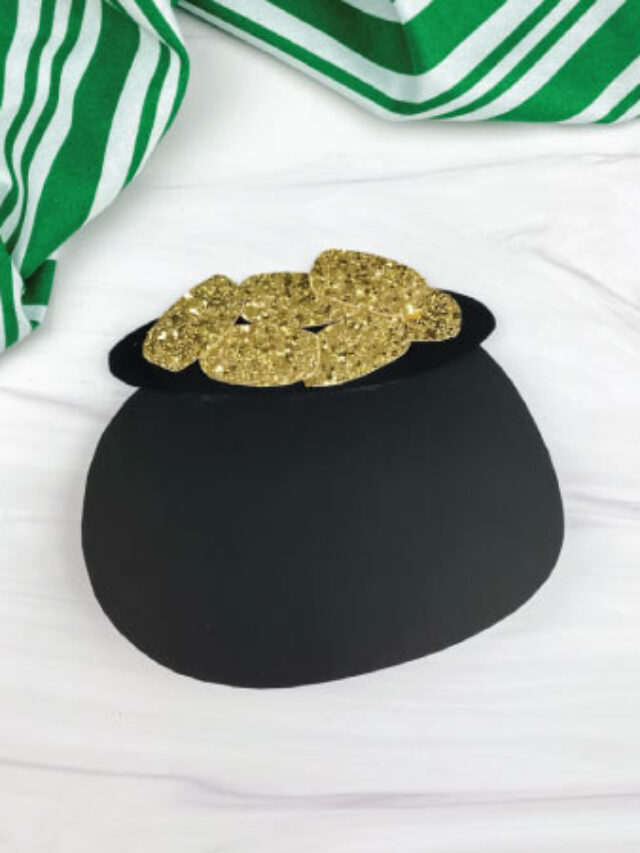 Easy Pot Of Gold Card Craft [Free Template] Story