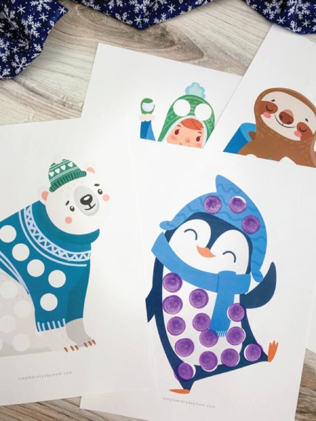 Winter Do A Dot Printables For Kids Story