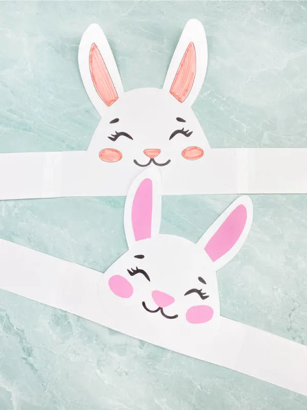 two Easter headband crafts for kids