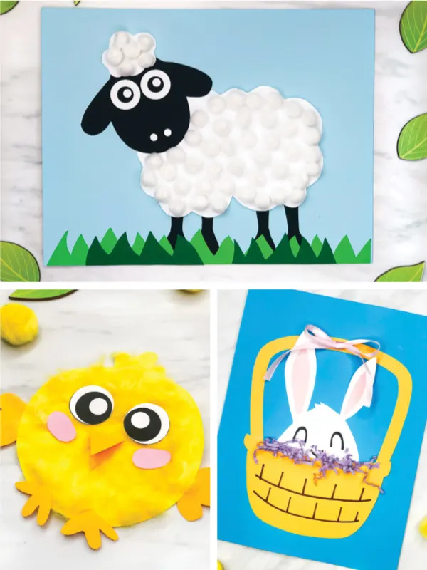 Easter craft image collage