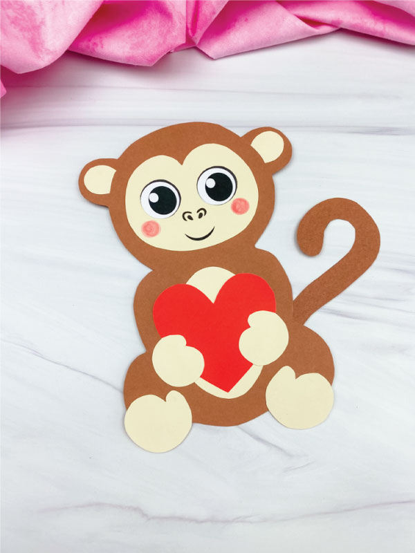monkey valentine craft