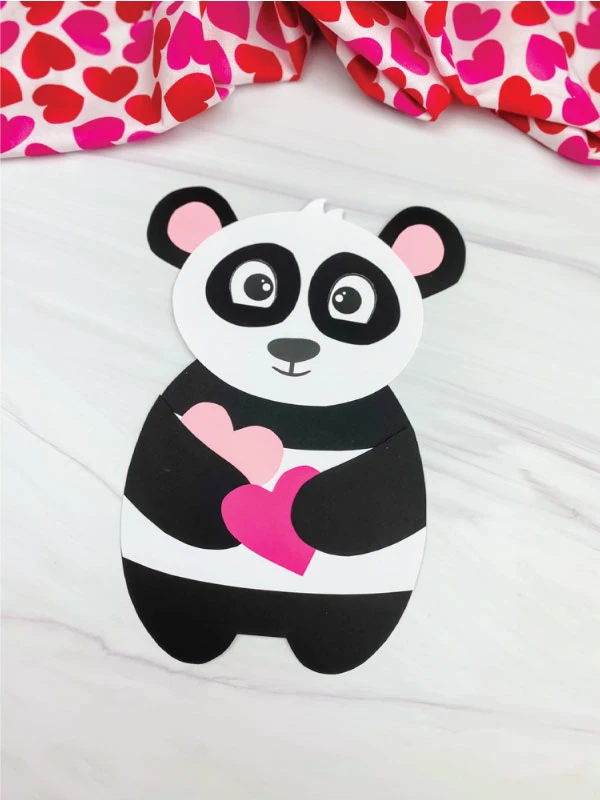 panda valentine craft
