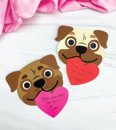 two puppy valentine crafts