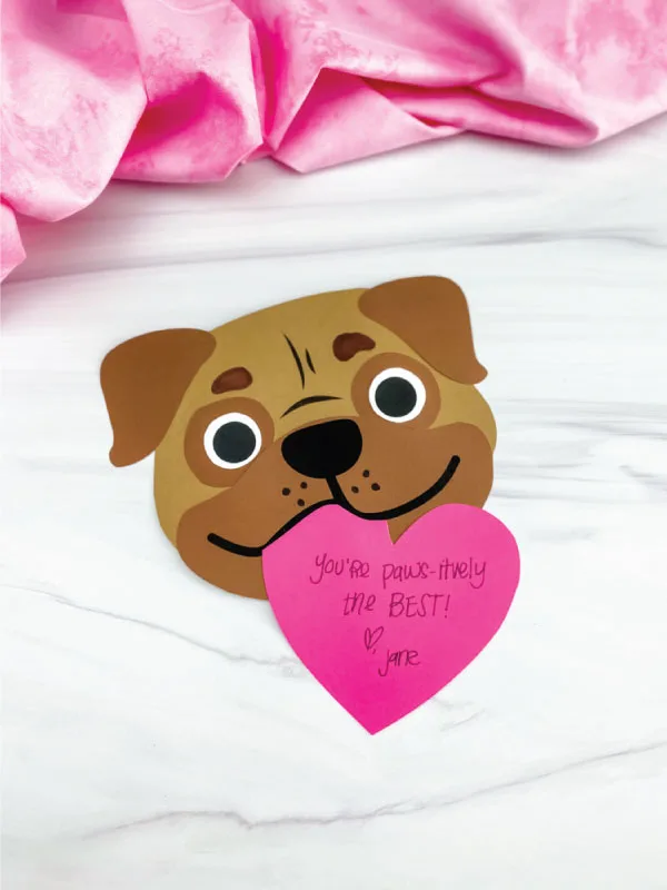 puppy valentine craft