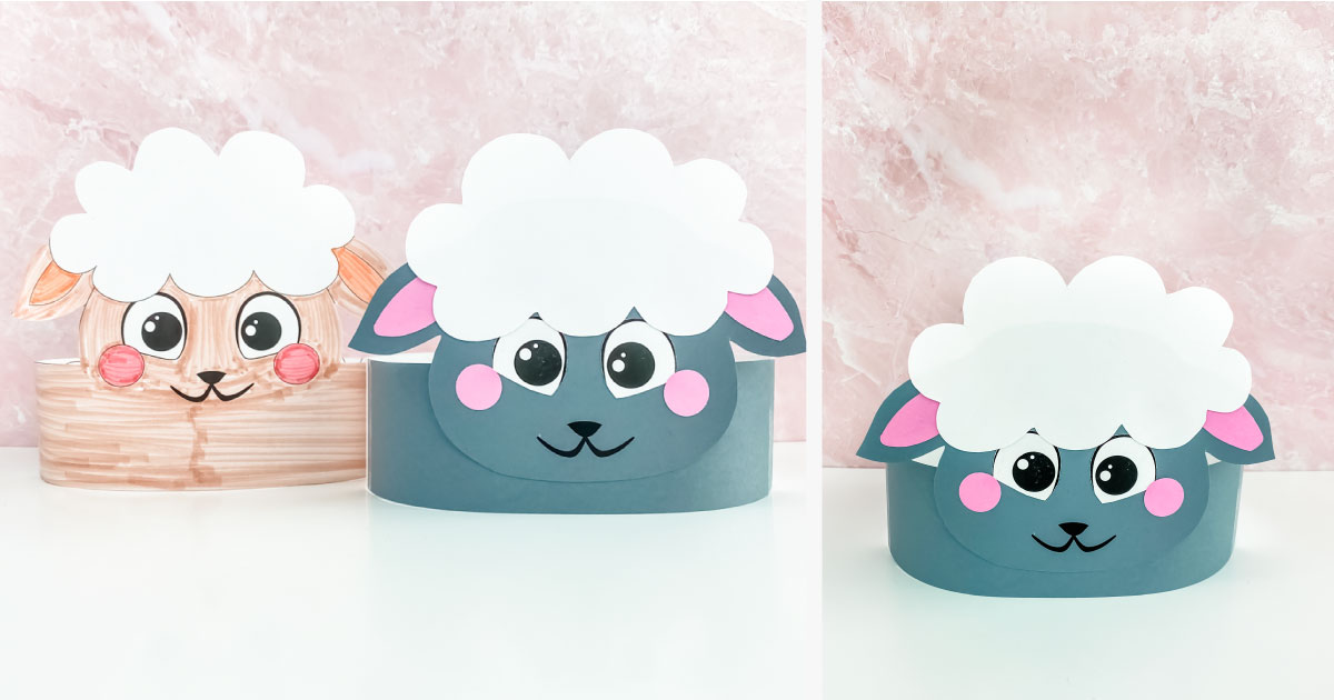 Sheep Headband Craft For Kids [Free Template]