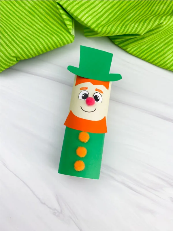 toilet paper roll leprechaun craft
