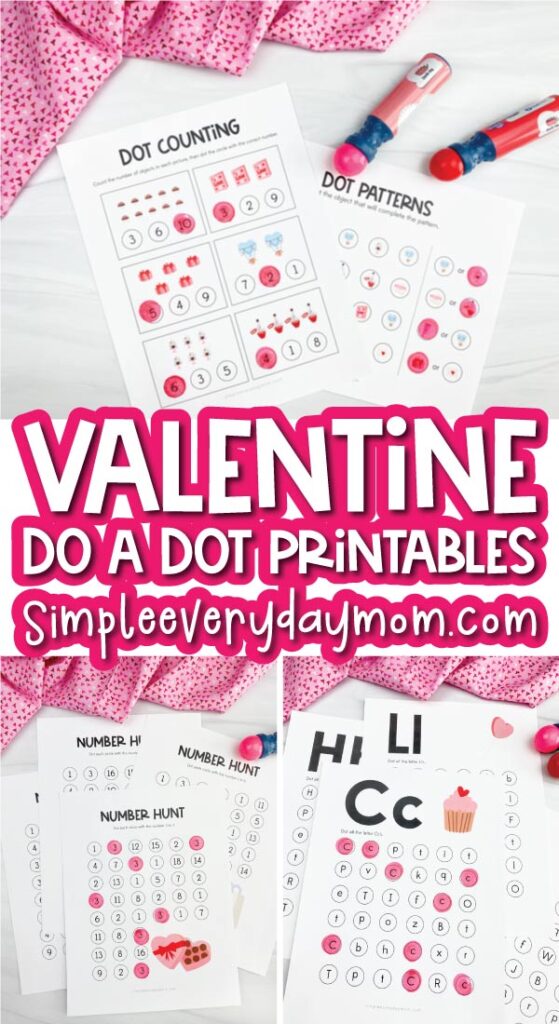 Valentine do a dot printables with the words valentine do a dot printables in the middle