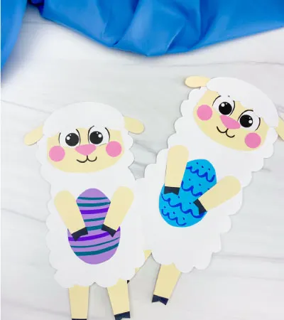 two Easter sheep crafts