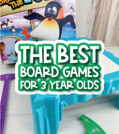 kids board game with the words the best board games for the 3 year olds on it