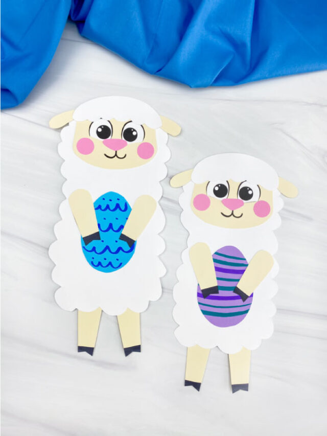 Easter Sheep Craft For Kids [Free Template] Story
