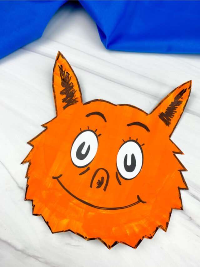 Fox In Socks Paper Plate Craft [Free Template] Story