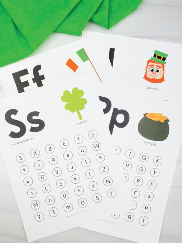 Fun St. Patrick’s Day Do A Dot Printables Story