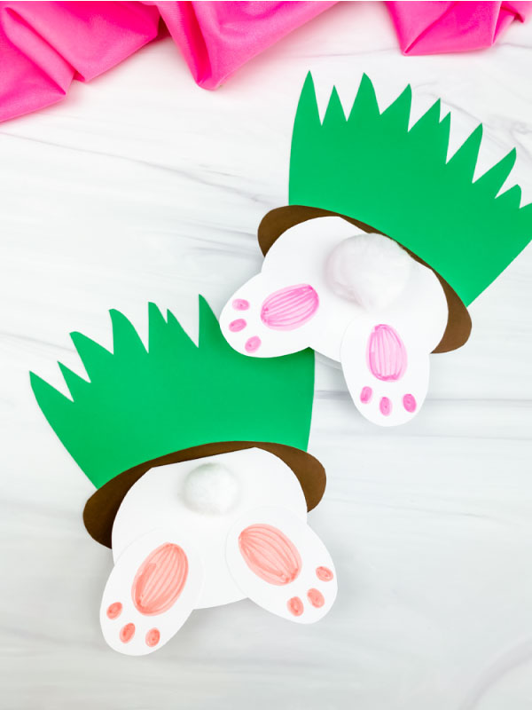Two Easter bunny card crafts