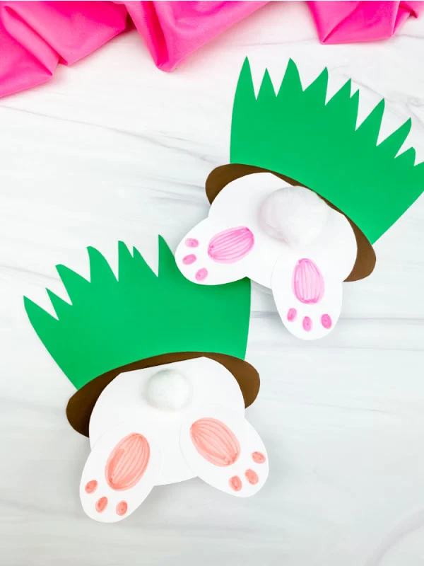 Two Easter bunny card crafts