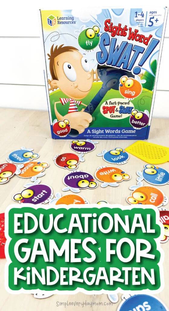 educational board games with the words educational games for kindergarten on it