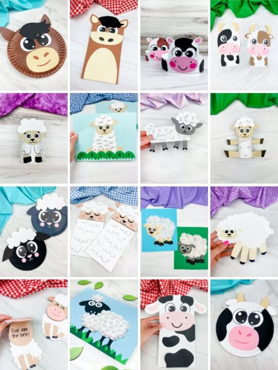 40 Fun Farm Animal Crafts For Kids [With Free Templates]