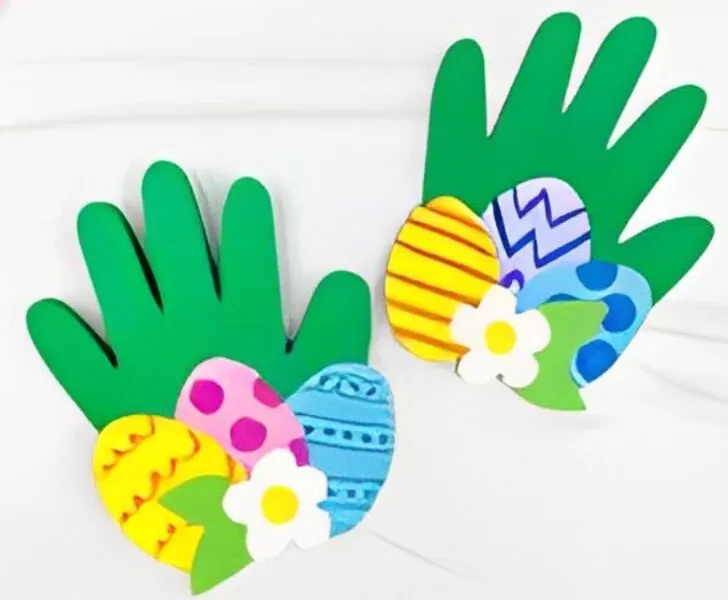 handprint Easter card crafts featured image