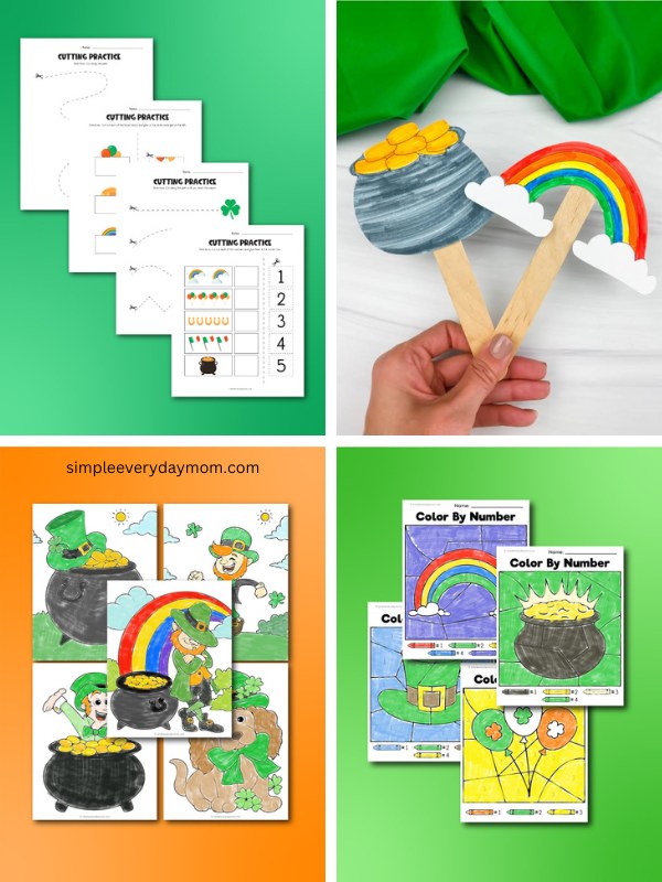 st. patrick's day activities for kids image collage