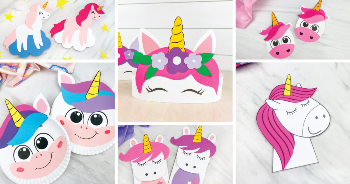 7 Magical Unicorn Crafts Kids Will Want To Make [Free Printable]