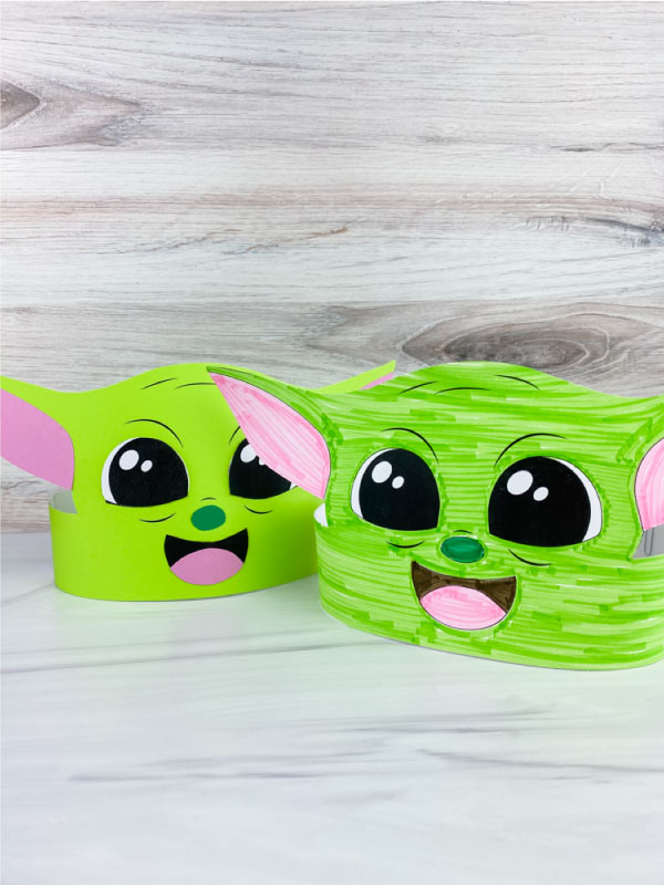 2 Baby Yoda headband crafts