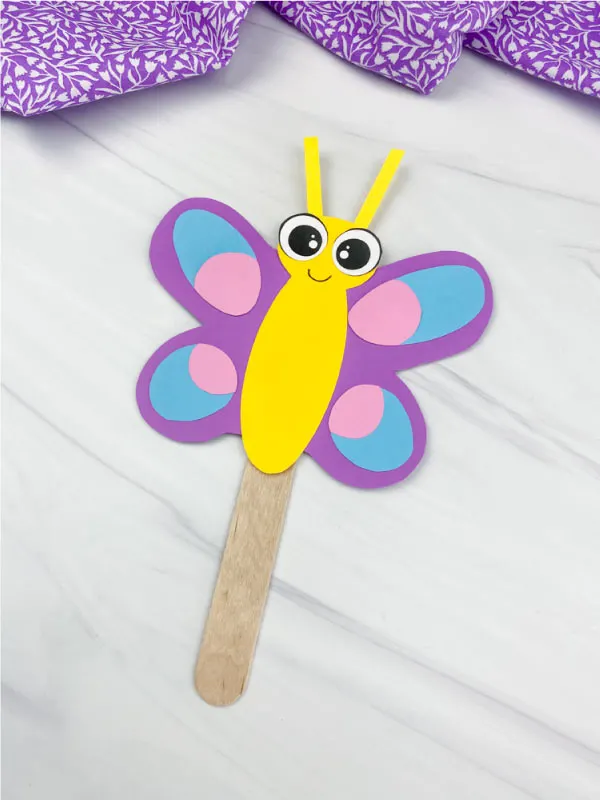 butterfly stick puppet