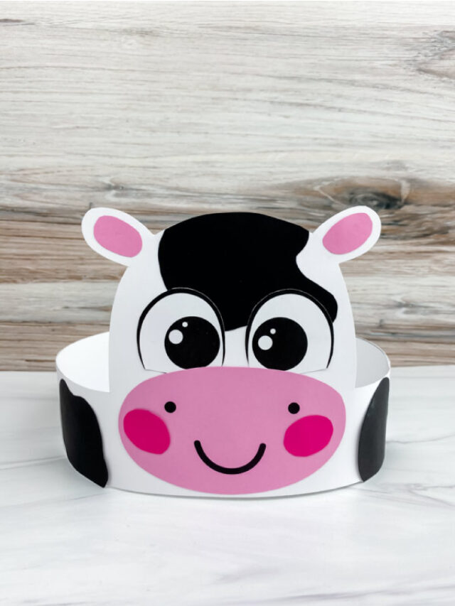 Cow Headband Craft For Kids [Free Template] Story
