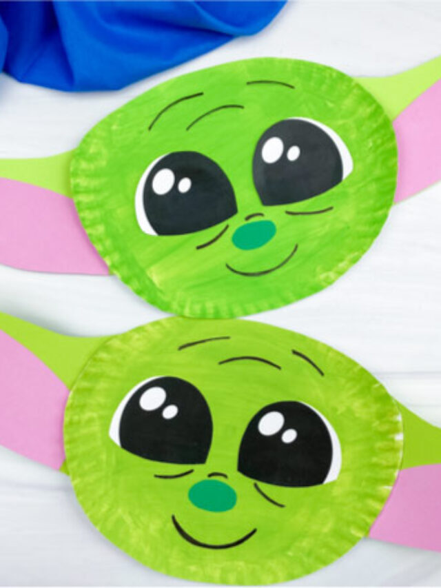 Paper Plate Baby Yoda Craft For Kids [Free Template] Story
