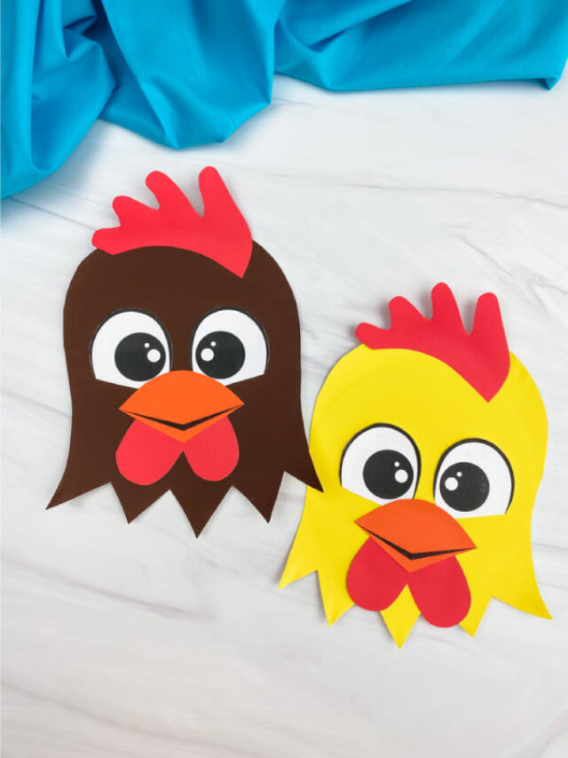 Paper Plate Rooster Craft For Kids [Free Template] Story