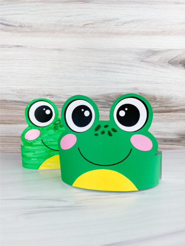 Frog Headband Printable For Kids [Free Template] Story