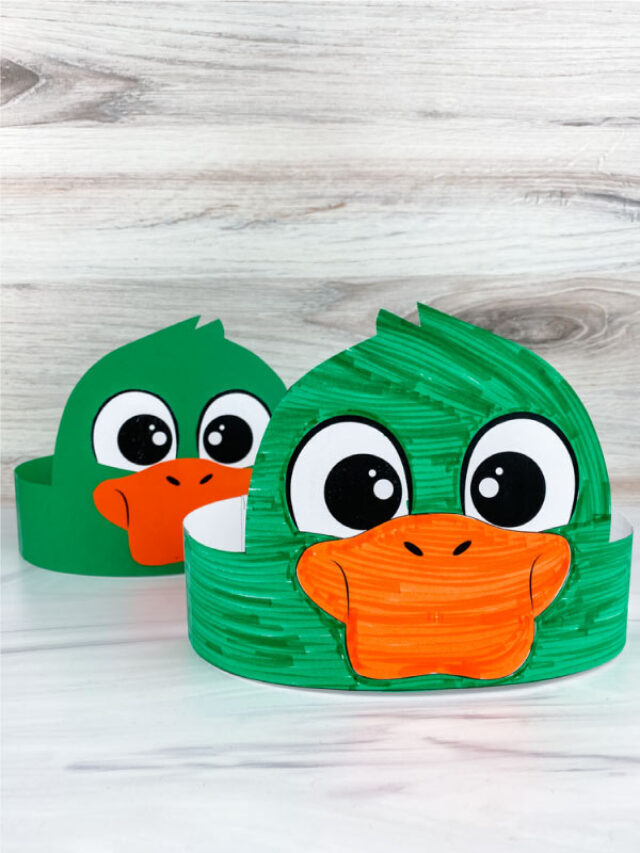 Duck Headband Craft For Kids [Free Template] Story