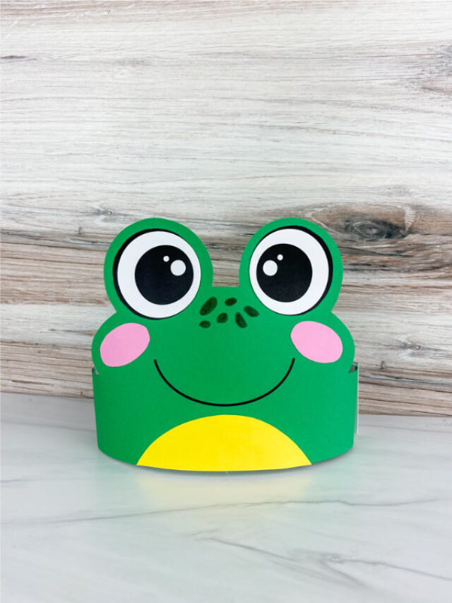 Frog Headband Printable For Kids [Free Template] Story
