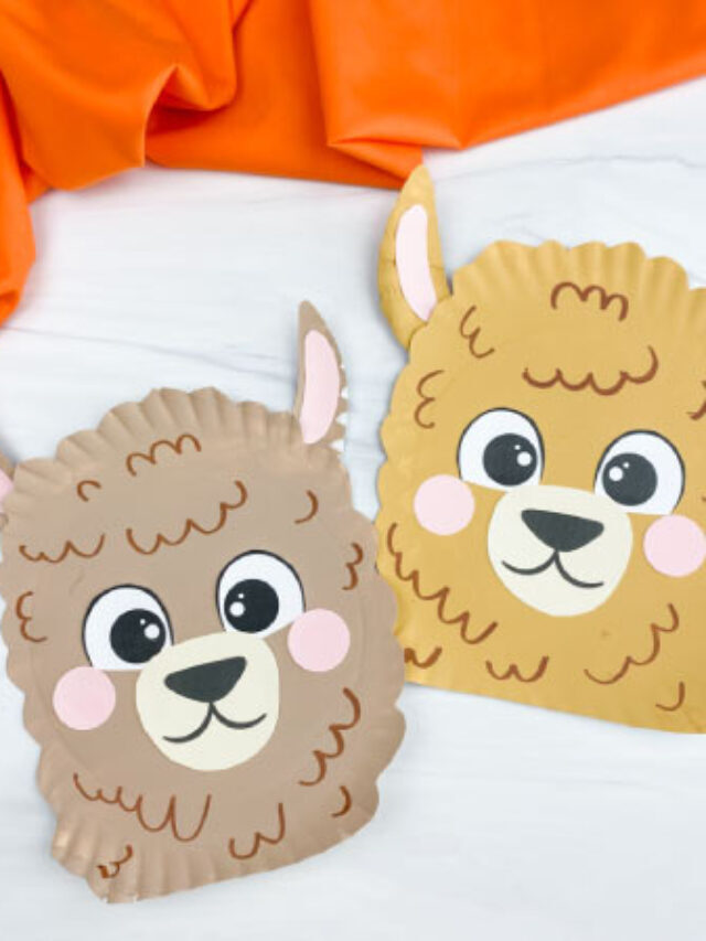 Llama Paper Plate Craft For Kids [Free Printable] Story