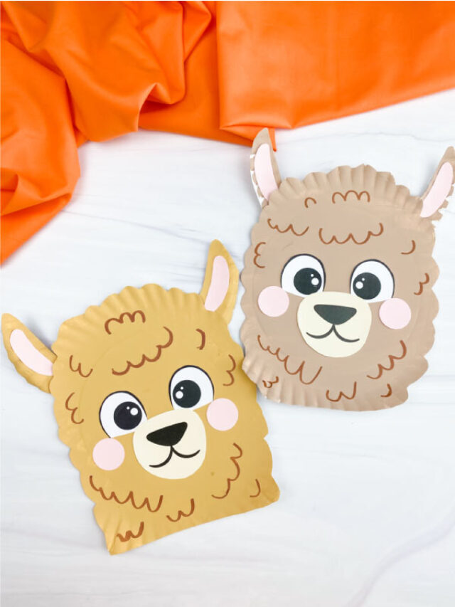 Llama Paper Plate Craft For Kids [Free Printable] Story