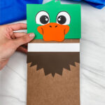 Duck Paper Bag Puppet Craft [Free Template]
