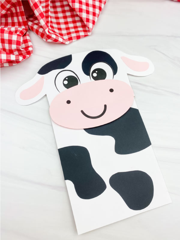 paper bag cow craft