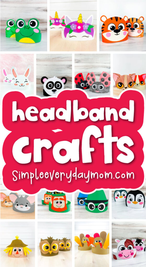 headband crafts image collage with the words headband crafts