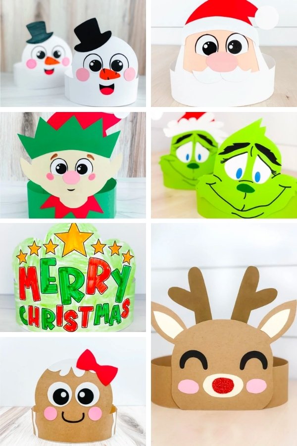 Christmas headband crafts image collage