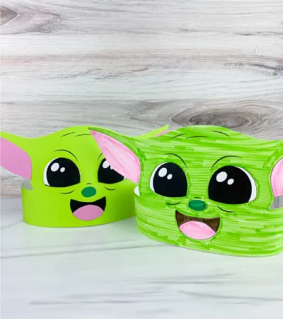 2 Baby Yoda headband crafts
